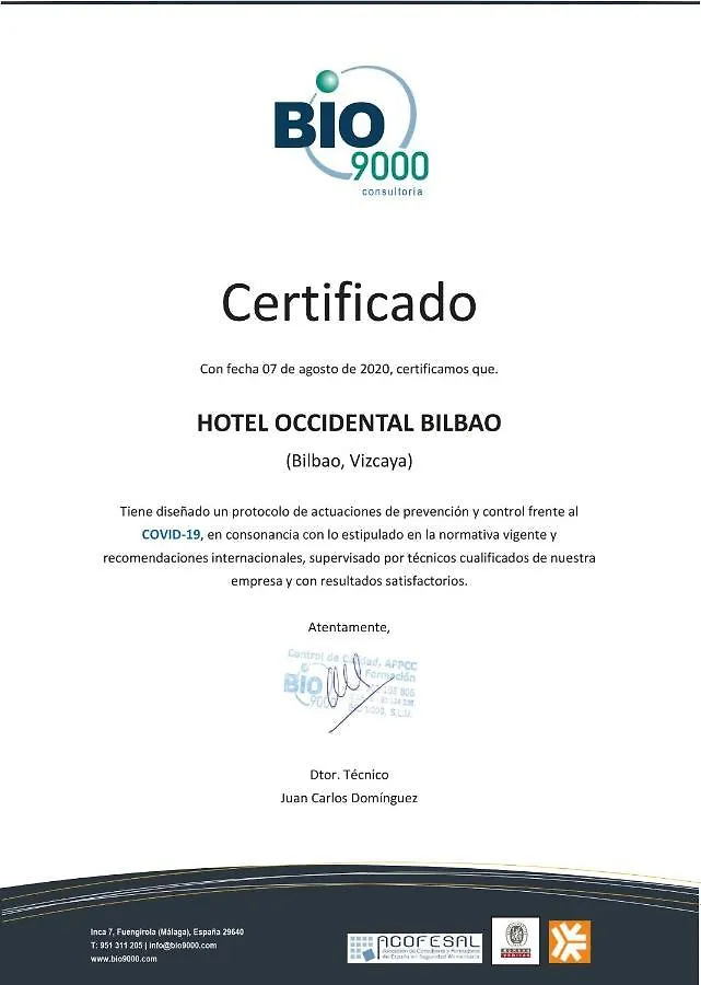 Occidental Bilbao Otel 4*,  İspanya